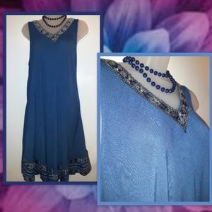 Cobalt Blue Dress/Long Blouse XL